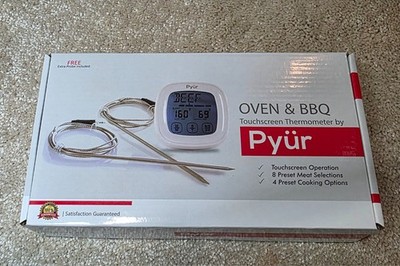 NEW Pyür FSBT-101 Digital Touchscreen Meat Thermometer - Dual Probe