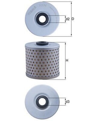 MAHLE Kraftstofffilter KX 34 Filtereinsatz für LAMBORGHINI ESPADA JARAMA MIURA