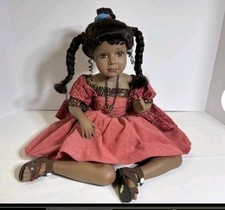 "Treasures Forever Collection" hand-crafted porcelain doll named "Laquisha"