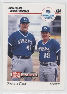 1992 SkyBox Pre-Rookie Syracuse Chiefs John Poloni Rocket Wheeler #525 0q3