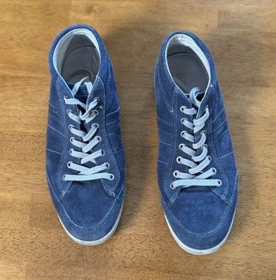 IGI&CO Unisex Blue Suede Sneakers Classic Casual Design Mens Size 9 Women s 10.5