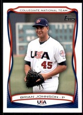 2010 Topps USA Baseball Brian Johnson Collegiate National Team #USA-31