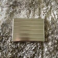 Silver 1-clip Wallet Cigarette Case Business Credit Card Money Holder