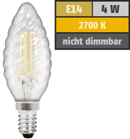 LED Leuchtmittel E14 230V Ekk: A+ Kerzenform GlüH-Birne Filament Kerze Lampe