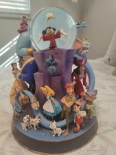 Wonderful World Of Disney Snow Globe Music Box-Friend Like Me 1992 Vintage