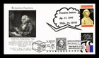 US COVER EXECUTIVE BRANCH BICENTENNIAL FDC DUAL CANCEL BENJAMIN FRANKLIN