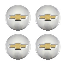 15-19 Chevy Colorado Truck Wheel Center Cap 19303366 Set Chrome Gold Bowtie Oem