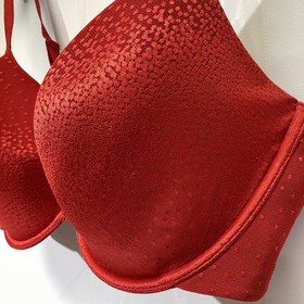 Wacoal Bra Red 40DD Underwire Mesh Lace Molded Cup Style # 853303