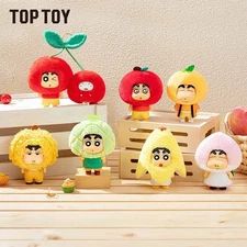 Top Toy Crayon Shin-chan Fruit Cottage Series Plush Blind Box Hot Cute Toy!