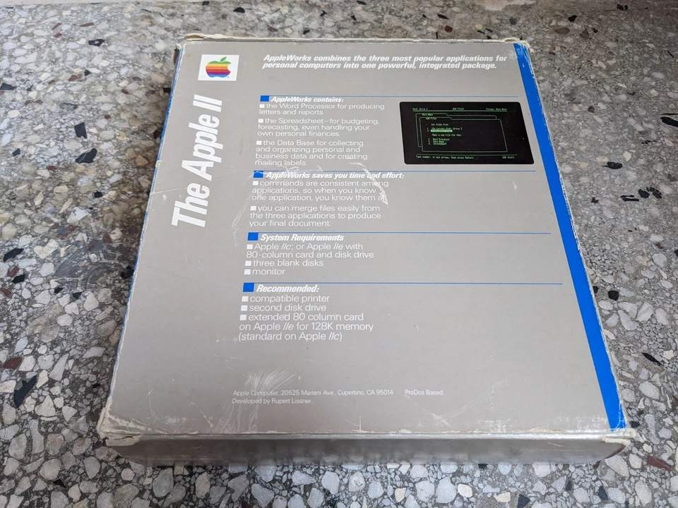 AppleWorks APPLE II 2 1983 komplett + boxed Vintage Homecomputer Programm RARE! - Bild 4 von 4