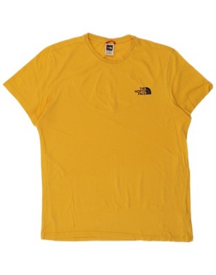 THE NORTH FACE Herren Grafik T-Shirt Oberteil Medium Gelb Baumwolle CU03
