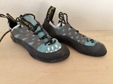 La Sportiva Tarantulace Womens Climbing Shoes Turquoise Grey Size 38 US 6