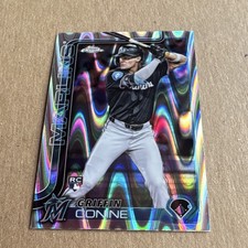 Topps 2025 Chrome Griffin Conine #86 Rookie Miami Marlins Baseball Card MLB. rookie card picture