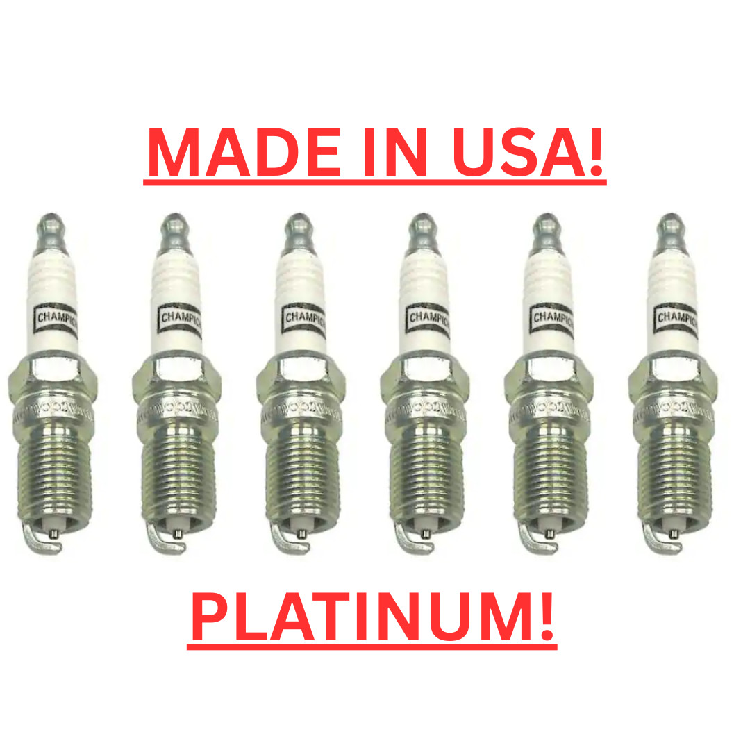 6 Pack Champion Platinum Spark Plugs Set for Ford Ranger 1991-2008 V6-3.0L
