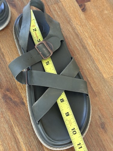 Chaco Townes sandali da donna taglia 9/9,5 in pelle con cinturino scarpe da notte oliva - Foto 13 di 17
