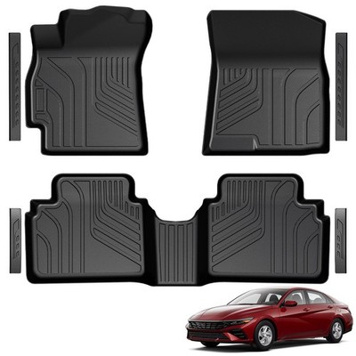 All Weather Floor Mats Door Sill Guards for 2021-2026 Hyundai Elantra