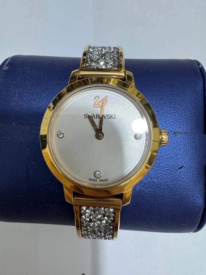 Swarovski Watch Women Gold Tone Crystal Bracelet Swiss Made | Elegant — 第 2/4 张图片