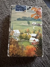 The US Playing Card Co Cincinnati Autumn Farm Opened Complete No Jokers W Box
