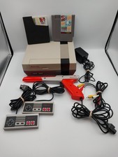 Original NES System w/ Zapper, 2 Controllers, 1 Game & New 72 Pin - TESTED