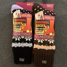2 Pr. Thick Women’s Thermal Socks ONLY $9.95! (5-9 Shoe) NO MORE COLD FEET!