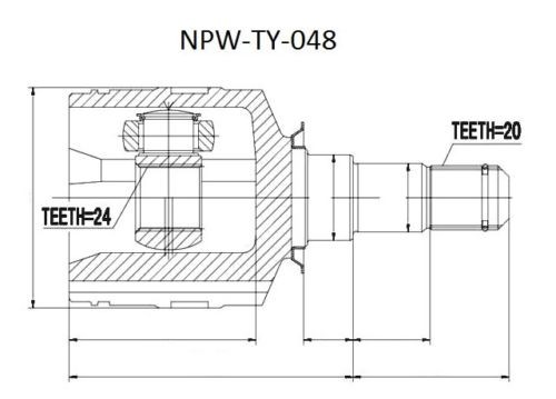 N.T.Y. NPW-TY-048.NTY Joint Kit, drive shaft for TOYOTA - Image 4