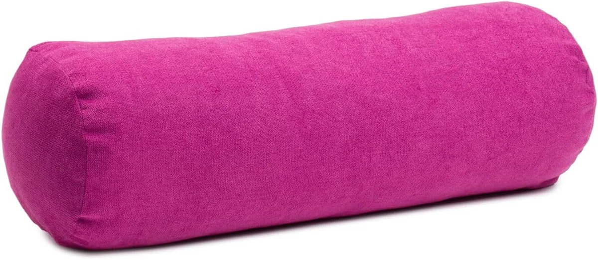Fodera Per Cuscino Cilindrico In Broccato Indiano Rosso – 76x38 Cm – Stile Jacquard Floreale