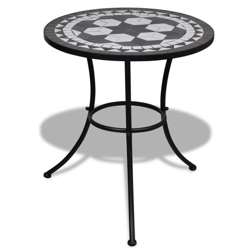 Mosaic Bistro Table Outdoor Table Garden Furniture Balcony Ceramic vidaXL - Picture 8 of 32
