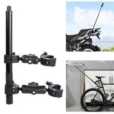 Motorcycle Bike Handlebar Clamp Mount and 61" Invisible Selfie Stick for Inst...