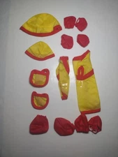 Vintage G1 Hasbro My Little Pony Play N Wear Raincoat COMPLETE set 