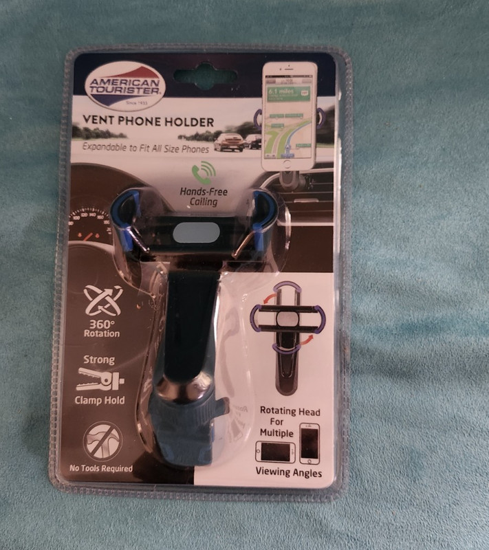 Cell Phone vent/Car Holder American Tourister  Adjudtable rotating  NEW