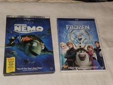 Frozen + Finding Nemo Disney Dvd Lot