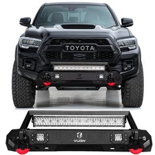 Vijay For 2016-2023 Toyota Tacoma Stubby Front Bumper Wwinch Plate Led Lights Vijay For 2016-2023 Toyota Tacoma Stubby Front Bumper Wwinch Plate Led Lights