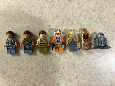 Lego Star Wars Minifigure Lot R2-d2 Jar Jar Binks Astromech Droid 7pc
