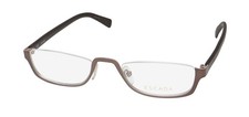 NEW ESCADA VES917 EYEWEAR METAL PLASTIC RECTANGULAR 08FK WOMENS HALF-RIM