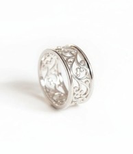 Sterling Silver Vines Ring