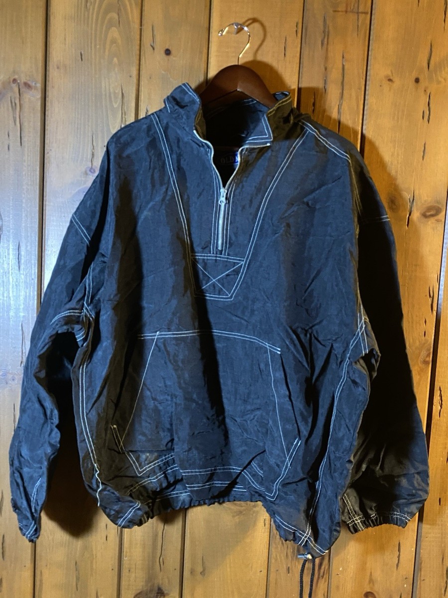 ジャケット・アウター 90s Old Navy / Coated Anorak Parka XL Vintage 90s Old Navy Anorak Windbreaker - Contrast Stitching