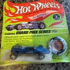 1969 Hot Wheels  Lotus Turbine – Grand Prix Spectraflame Blue MOC Orig Blister