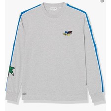 Lacoste Men's Branded Band Sweatshirt Argent Chine S