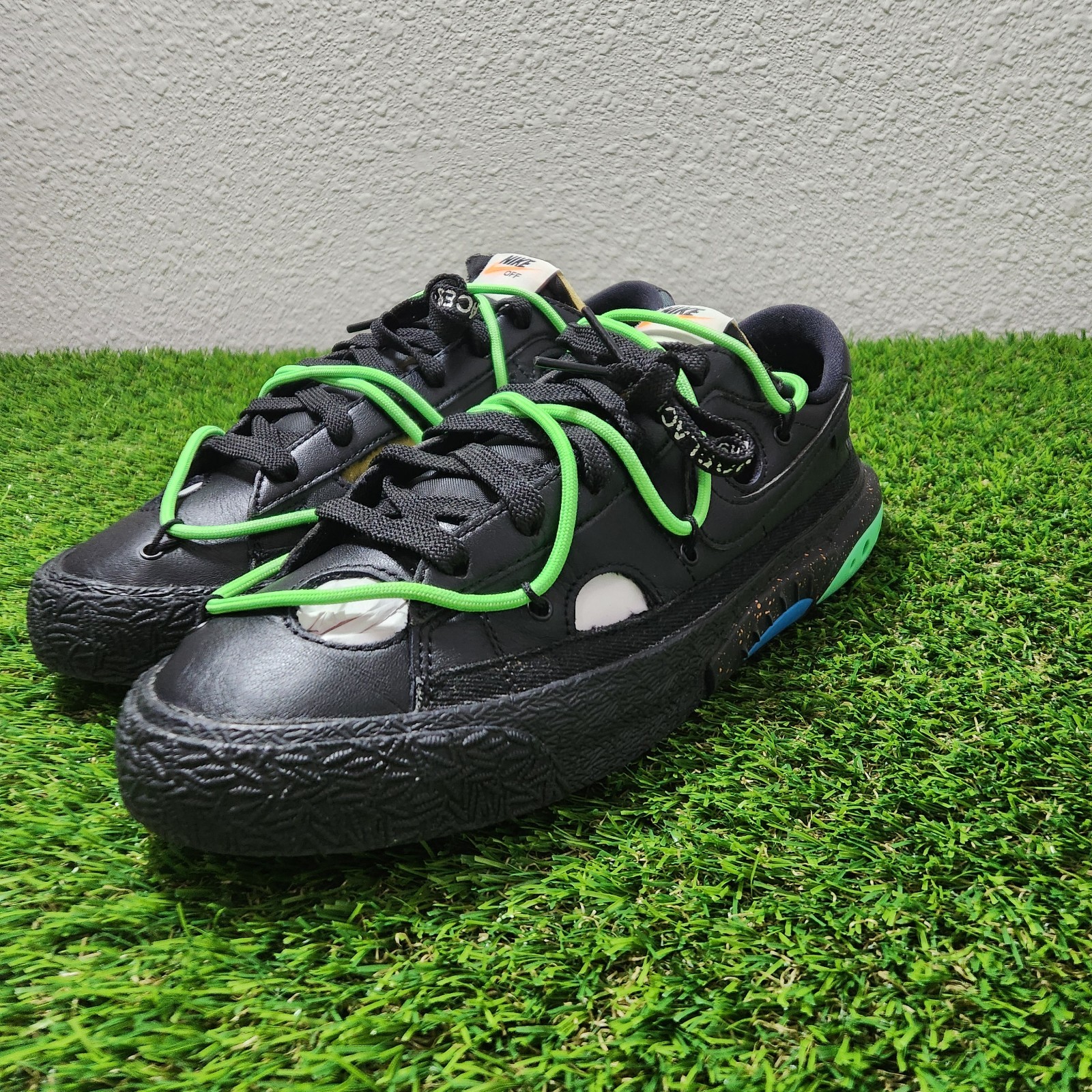 OFF WHITE X NIKE Nike Blazer Low x Off White Nero Taglia 8 5