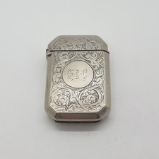 Silver-Plated Vesta Case Match Holder AE1