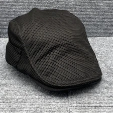 Jamont Cabbie Hat Black Adjustable Flat Cap Ivy Newsboy Breathable Mens