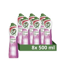 Cif Pink Tuberose Cream Cleaner, 500 ml, (Pack of 8) 25.20 per litre