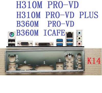 I/O Backplate FOR H310M PRO-VD PLUS B360M ICAFE B360M PRO-VD #qo