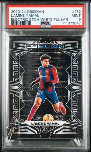 Lamine Yamal RC 2023 Panini Obsidian #152 Electric Etch White Pulsar /11