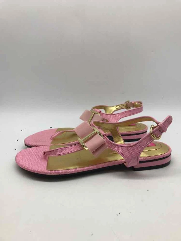 Б/у сандалии-стринги Isaac Mizrahi розовые размер 7 - Изображение 2 из 4