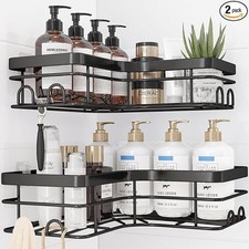Corner Shower Caddy, 2 Pack, with Suction Cup, No Drilling