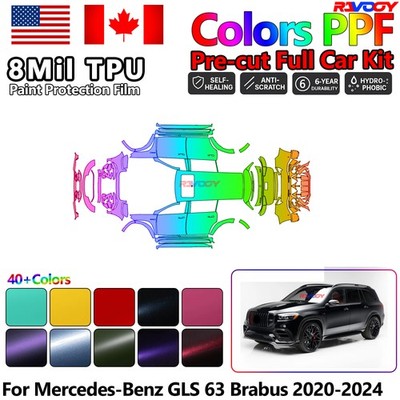 Color Precut PPF Paint Protection Film For Mercedes-Benz GLS 63 Brabus 2020-2024