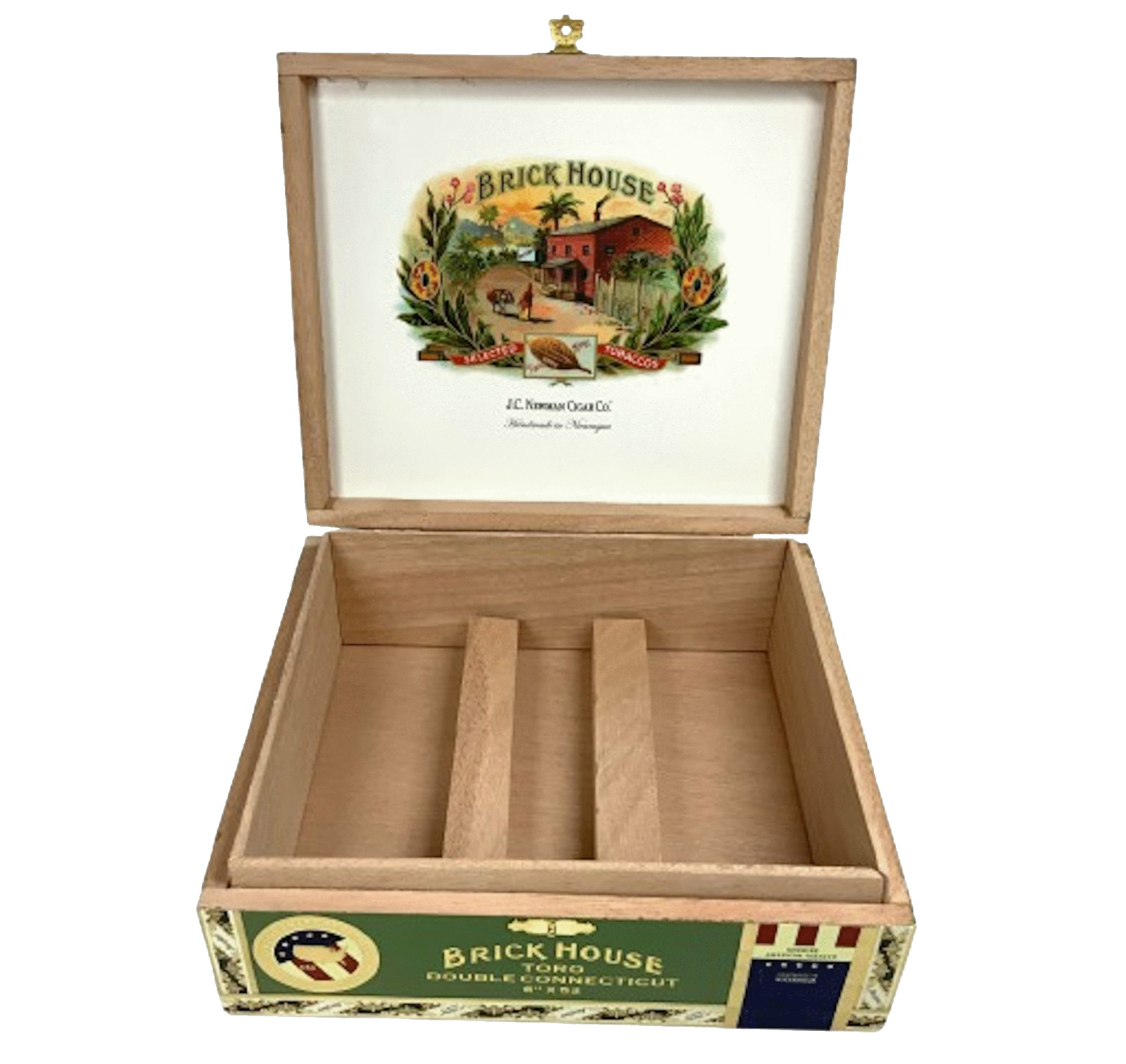 Brick House Wood Cigar Box, Double Connecticut, JC Newman Cigar Co Craft Project