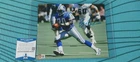 Barry Sanders Signed 8x10 Photo Detroit Lions Beckett BAS Certified