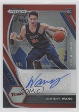 2021-22 Panini Prizm Draft Picks Red /199 Johnny Wang #DP-JWA Auto 0c2